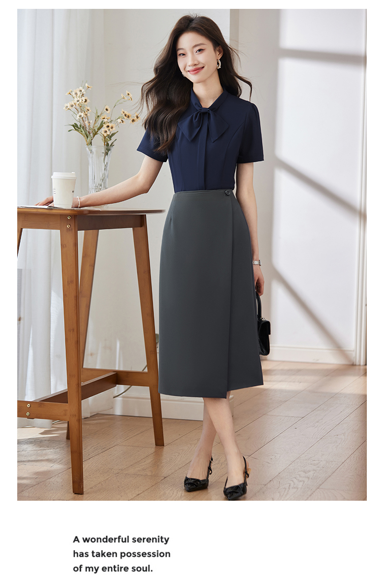 Waist slimming simple fashion skin-friendly commuting skirt DB1-706