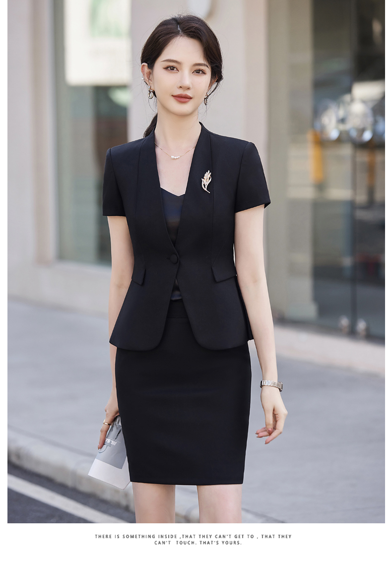 Crisp and stylish slim fit light luxury business fashion professional suit jacket 114-3031