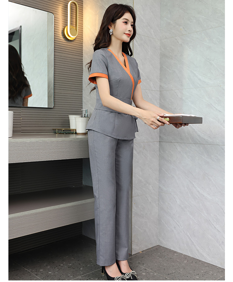 Comfortable breathable slim woven fashion hotel clothing G25-3828