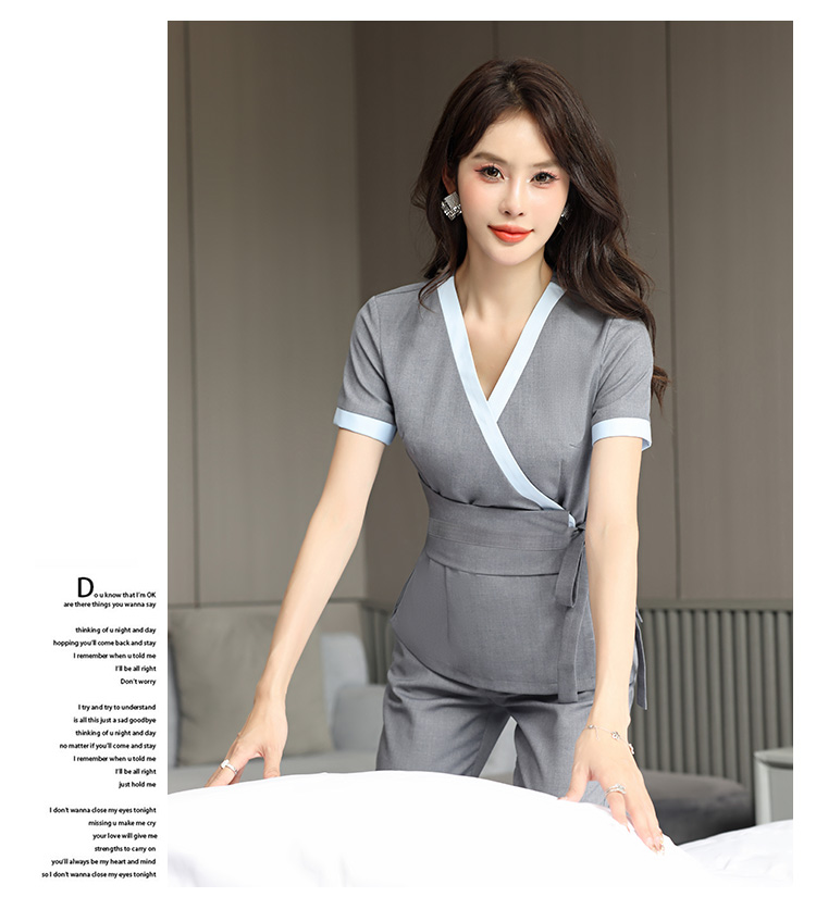 Comfortable breathable slim woven fashion hotel clothing G25-3828