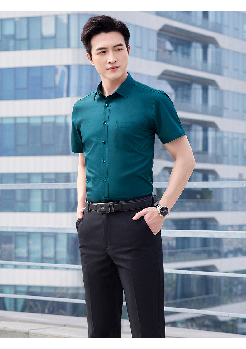 Urban casual short-sleeved shirt men 171-3908 short-sleeved shirt men