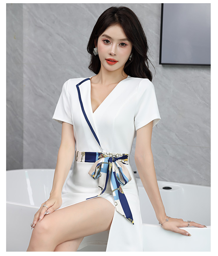 Health cloth spa beauty clothes foot bath massage technician clothes G25-2592-1