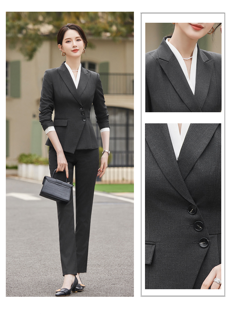 Simple and elegant light luxury business fashion professional suit jacket 114-3015