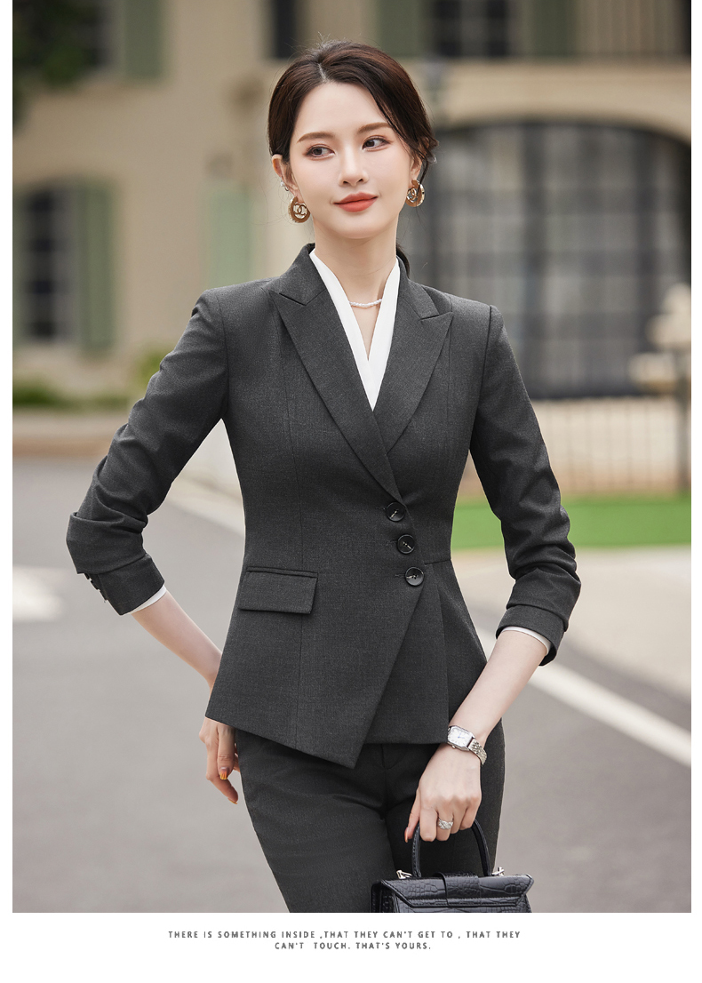 Simple and elegant light luxury business fashion professional suit jacket 114-3015