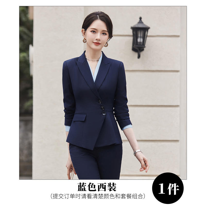 Simple and elegant light luxury business fashion professional suit jacket 114-3015