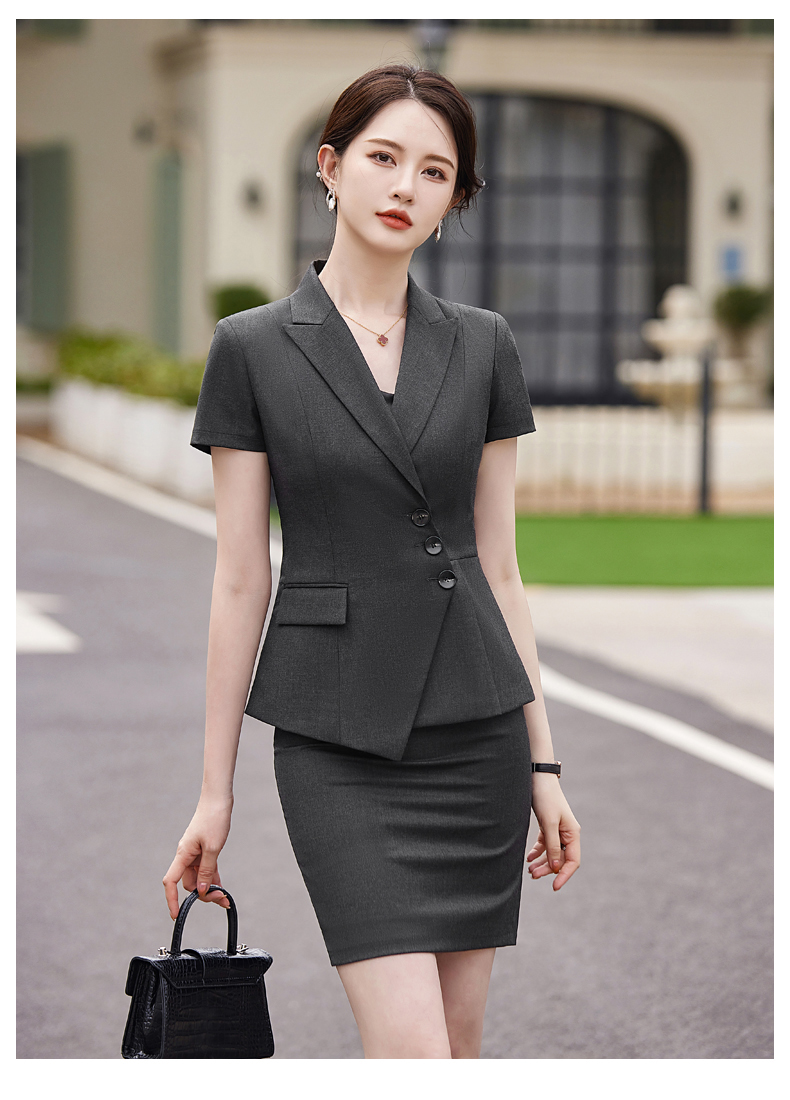 Waist design business commuter suit jacket 114-3023