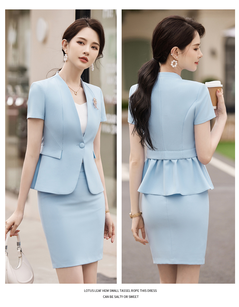 Crisp and stylish slim fit light luxury business fashion professional suit jacket 114-3031