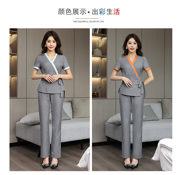 Comfortable breathable slim woven fashion hotel clothing G25-3828