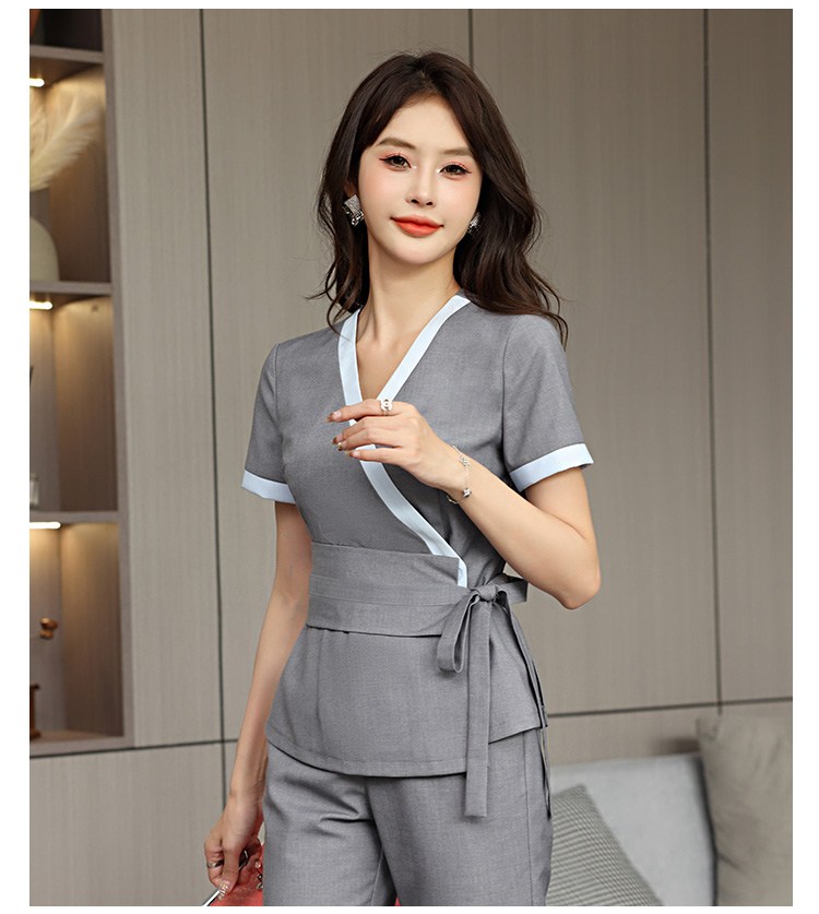 Comfortable breathable slim woven fashion hotel clothing G25-3828