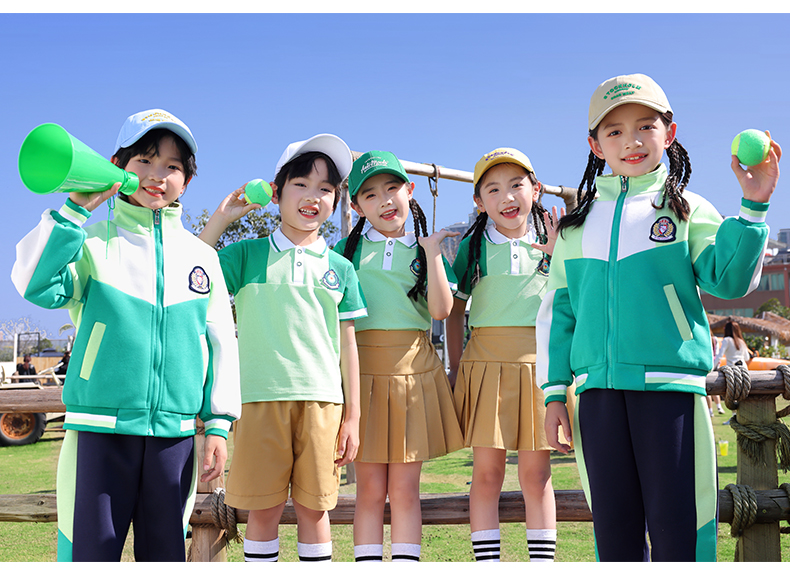 Comfortable, breathable, fashionable, British sports style school uniform suit autumn style 669-2465