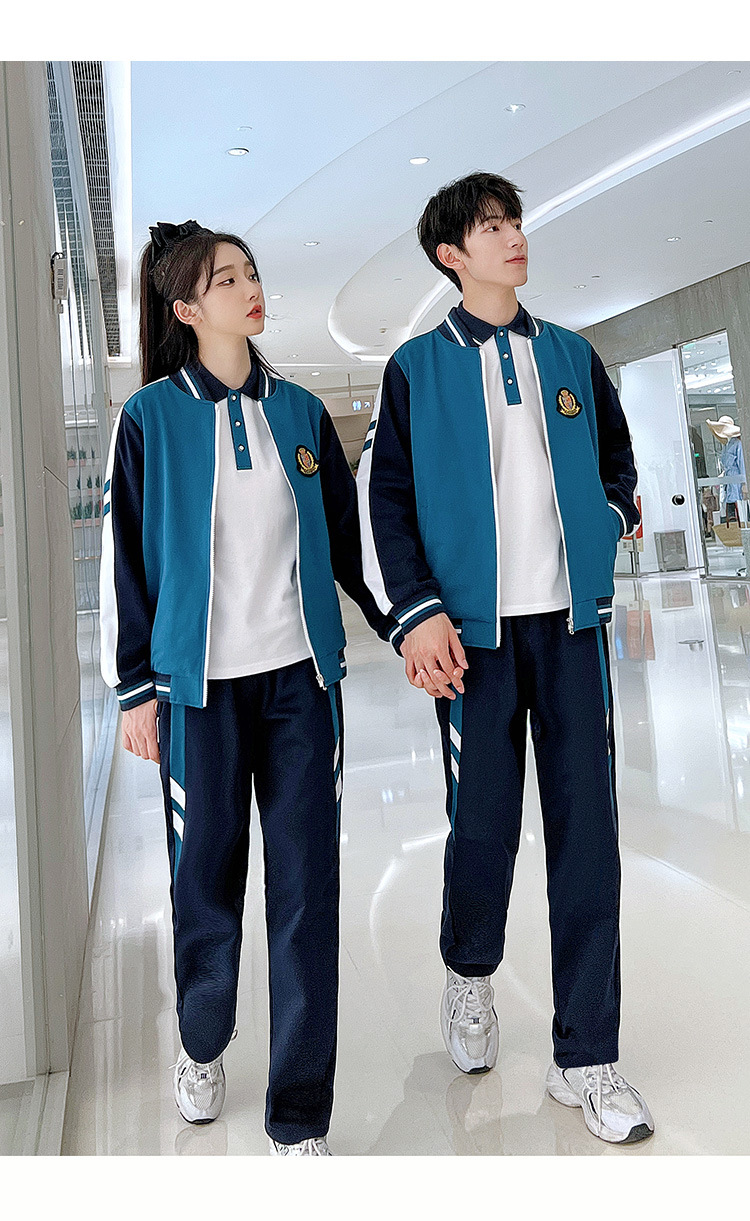 Middle school student college style junior high school class uniform three-piece suit H23-3827 three-piece suit