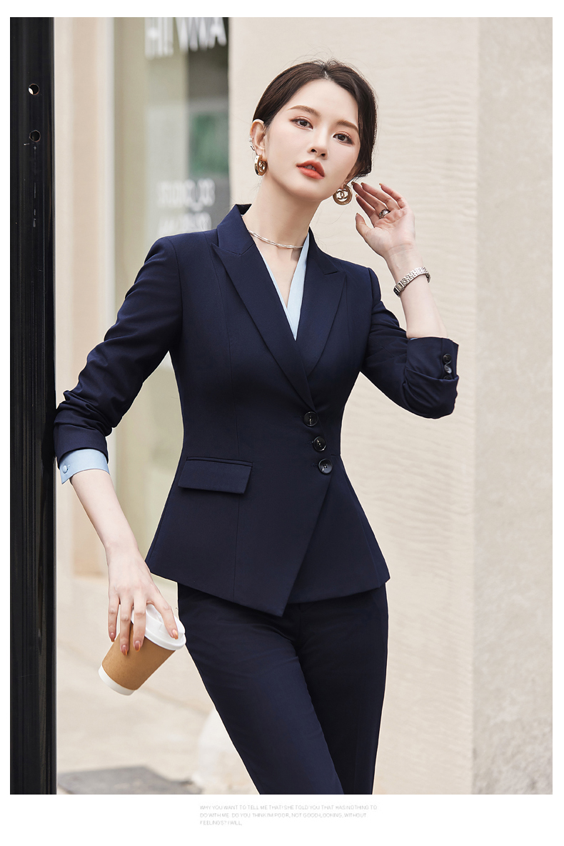 Simple and elegant light luxury business fashion professional suit jacket 114-3015