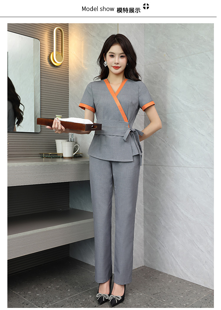 Comfortable breathable slim woven fashion hotel clothing G25-3828