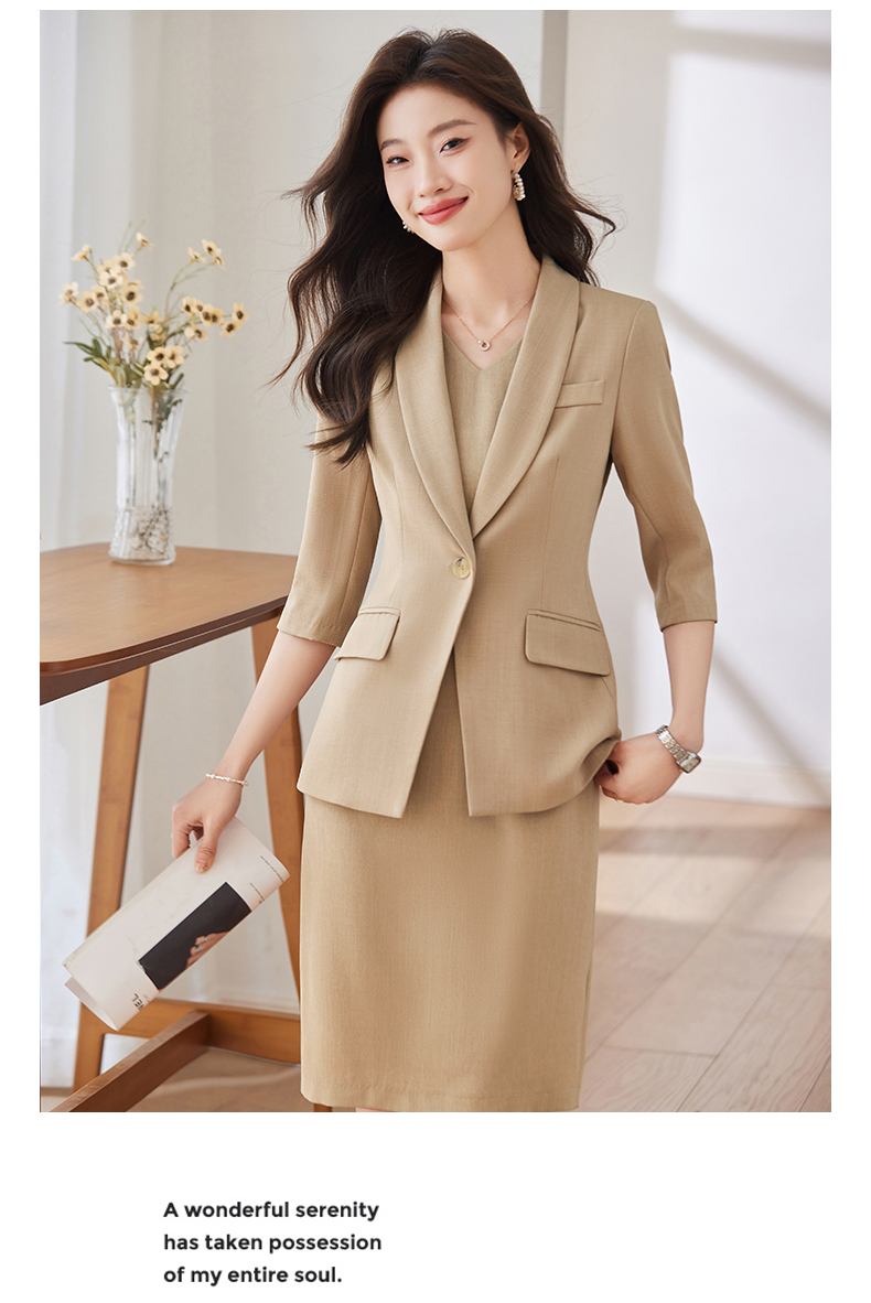 Fashion lapel waist slim commuter small suit jacket DB1-3301 jacket