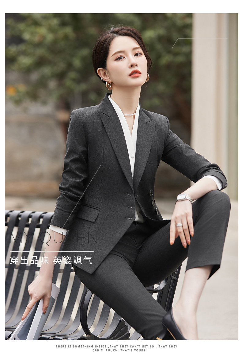 Simple and elegant light luxury business fashion professional suit jacket 114-3015