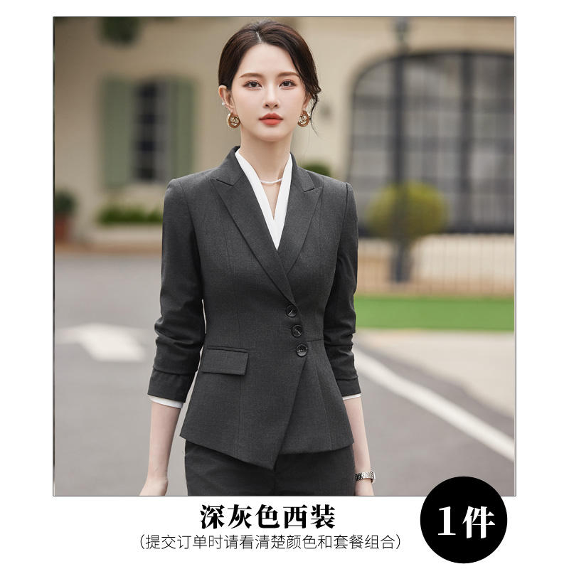 Simple and elegant light luxury business fashion professional suit jacket 114-3015