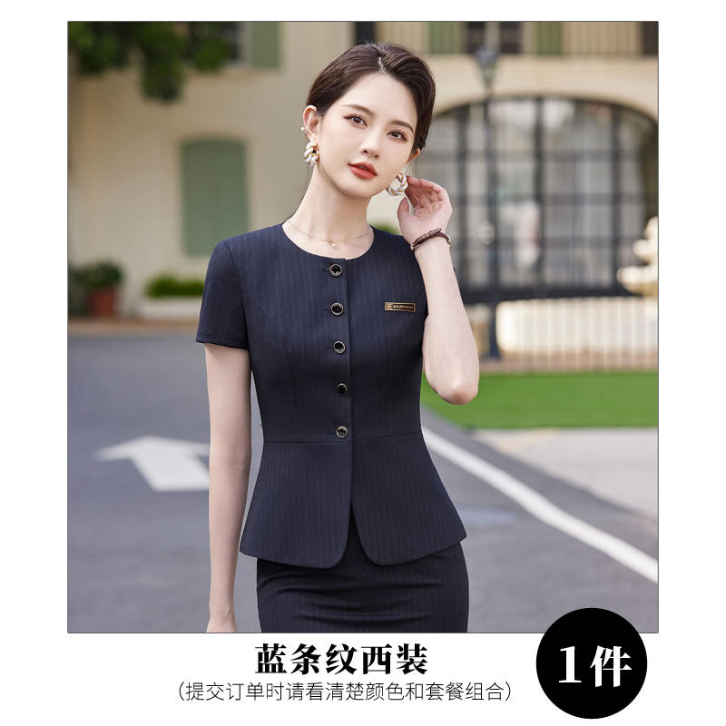 Slim waist design urban commuting business suit jacket 114-3019