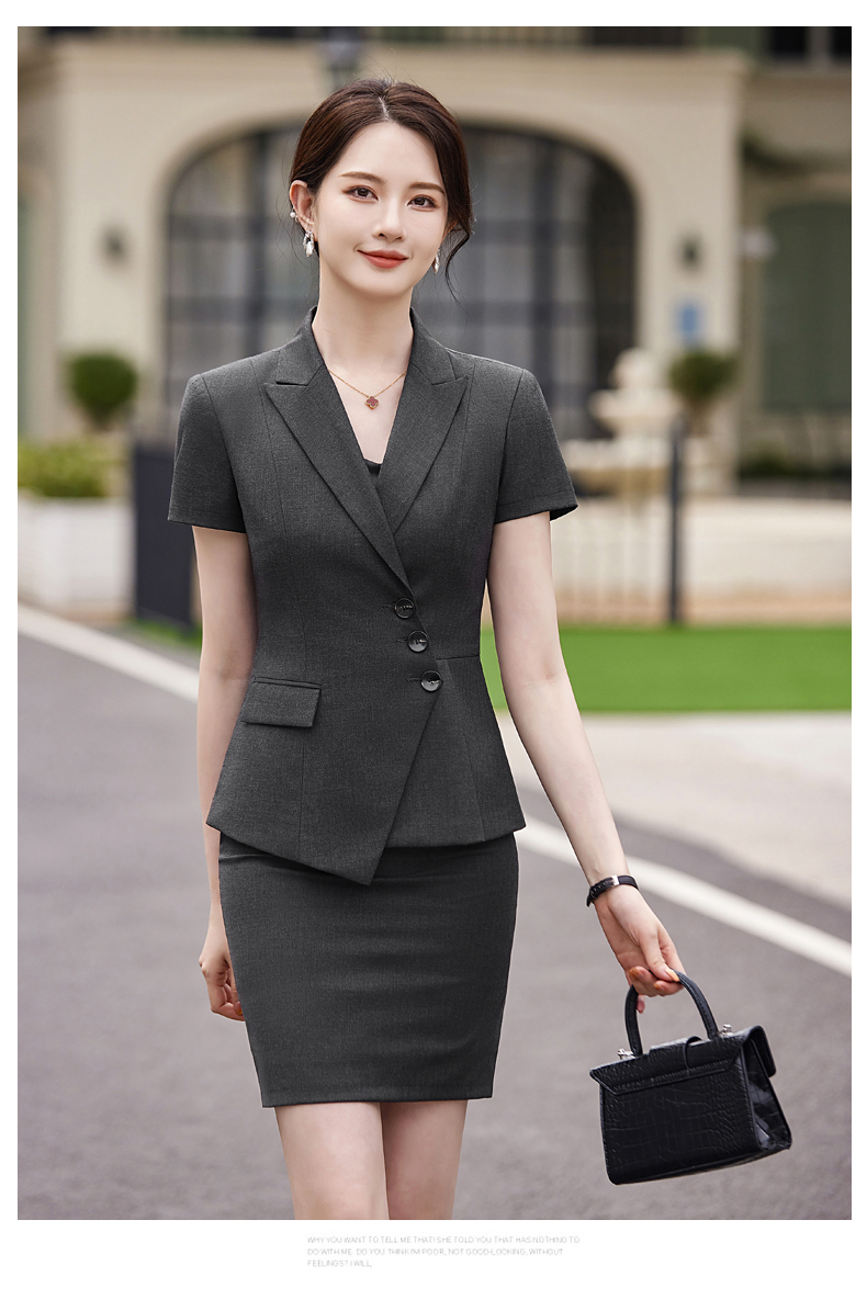 Waist design business commuter suit jacket 114-3023