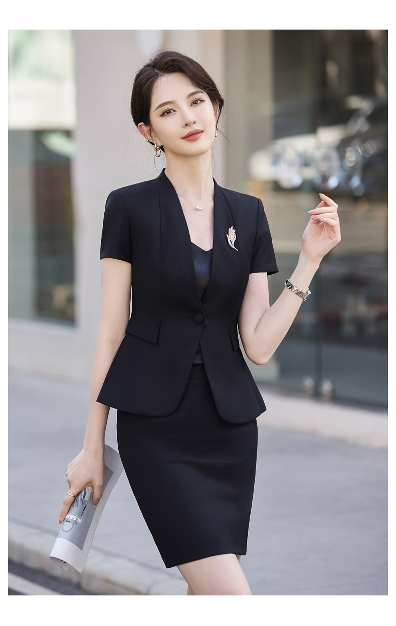 Crisp and stylish slim fit light luxury business fashion professional suit jacket 114-3031