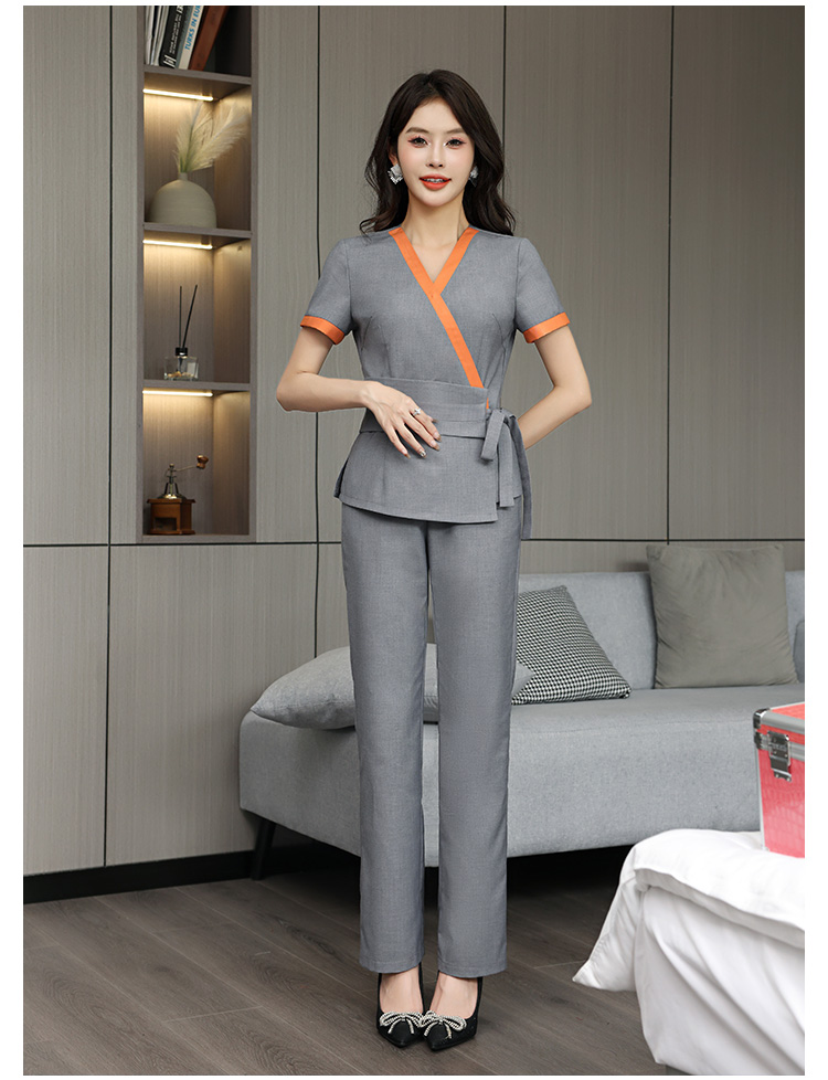 Comfortable breathable slim woven fashion hotel clothing G25-3828