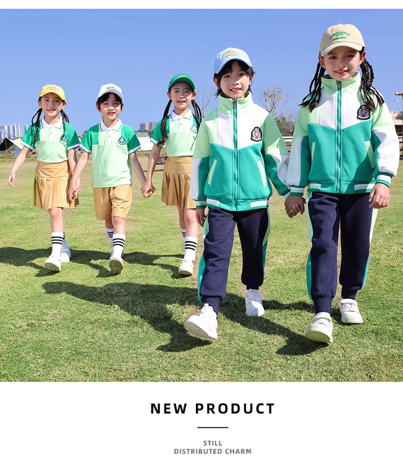 Comfortable, breathable, fashionable, British sports style school uniform suit autumn style 669-2465