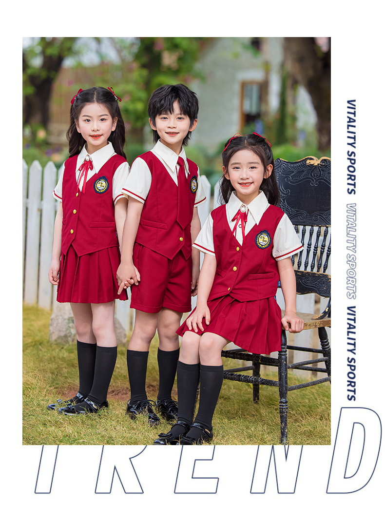 British campus style school uniform suit 455-8282