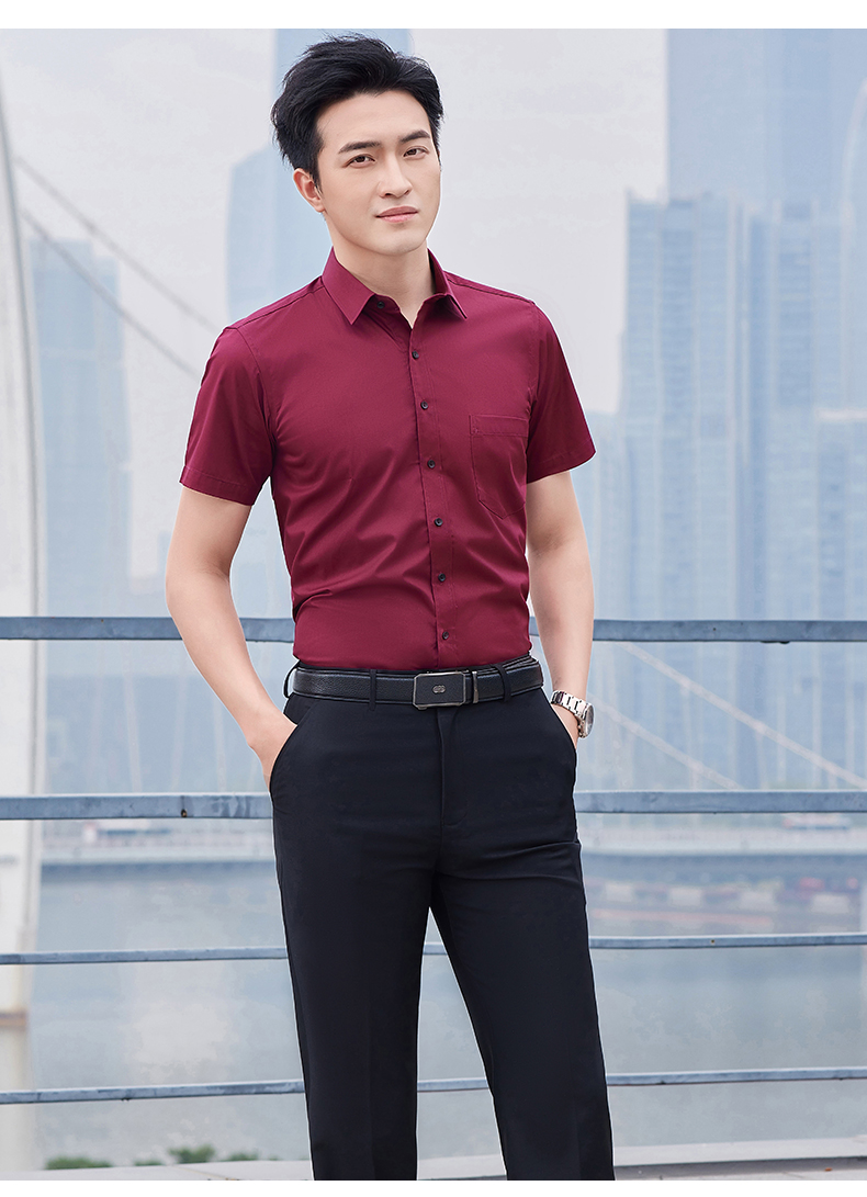 Urban casual short-sleeved shirt men 171-3908 short-sleeved shirt men