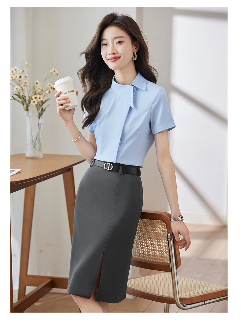 Slim fit, simple and easy to wear, fashionable commuting short-sleeved shirt DB1-1103 short-sleeved shirt