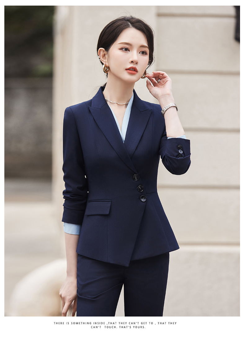 Simple and elegant light luxury business fashion professional suit jacket 114-3015