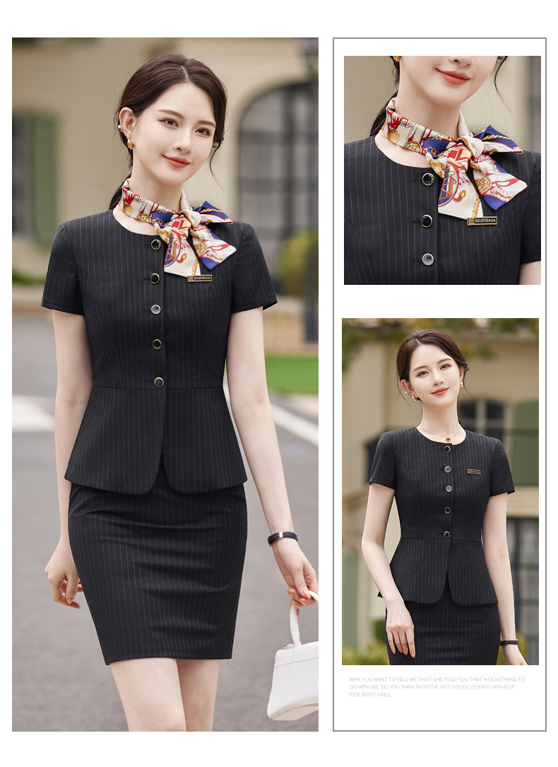 Slim waist design urban commuting business suit jacket 114-3019