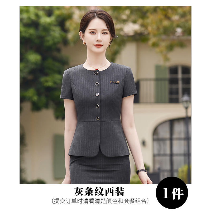 Slim waist design urban commuting business suit jacket 114-3019