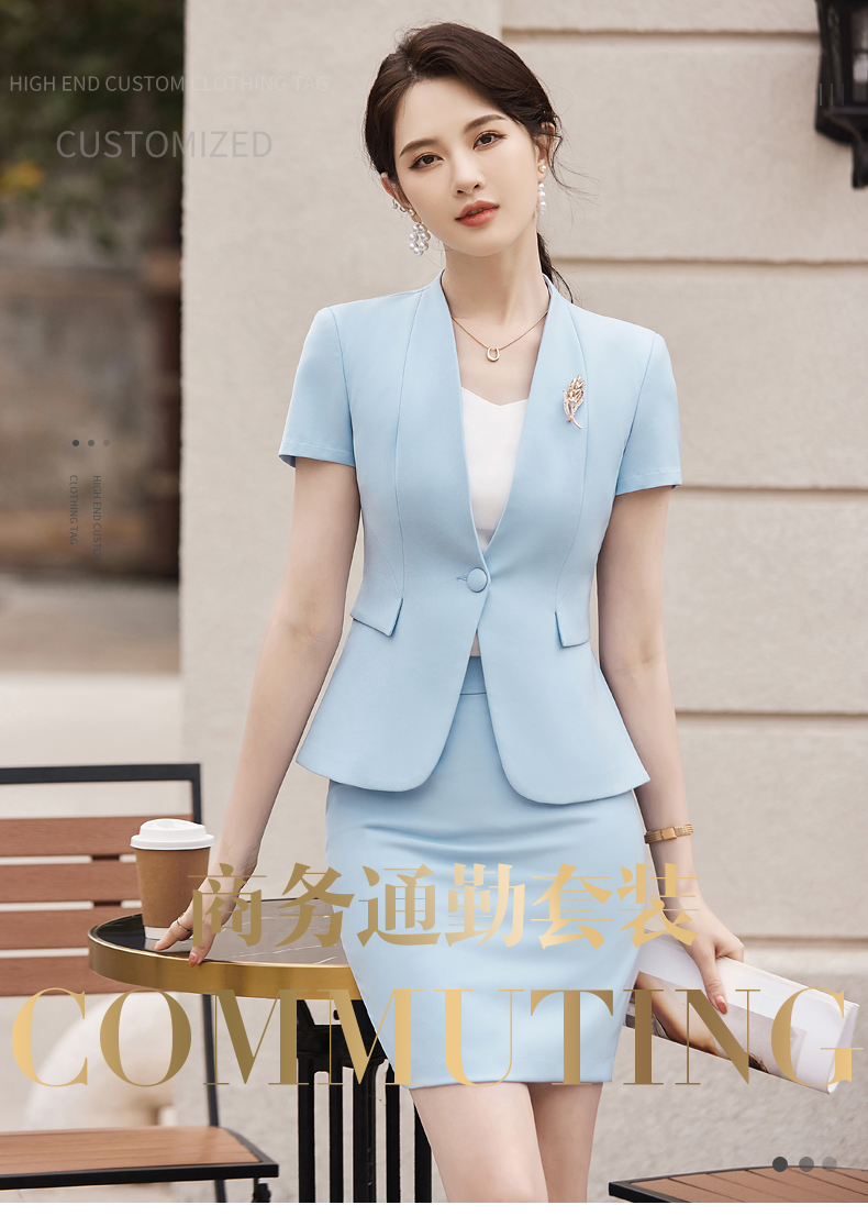 Crisp and stylish slim fit light luxury business fashion professional suit jacket 114-3031