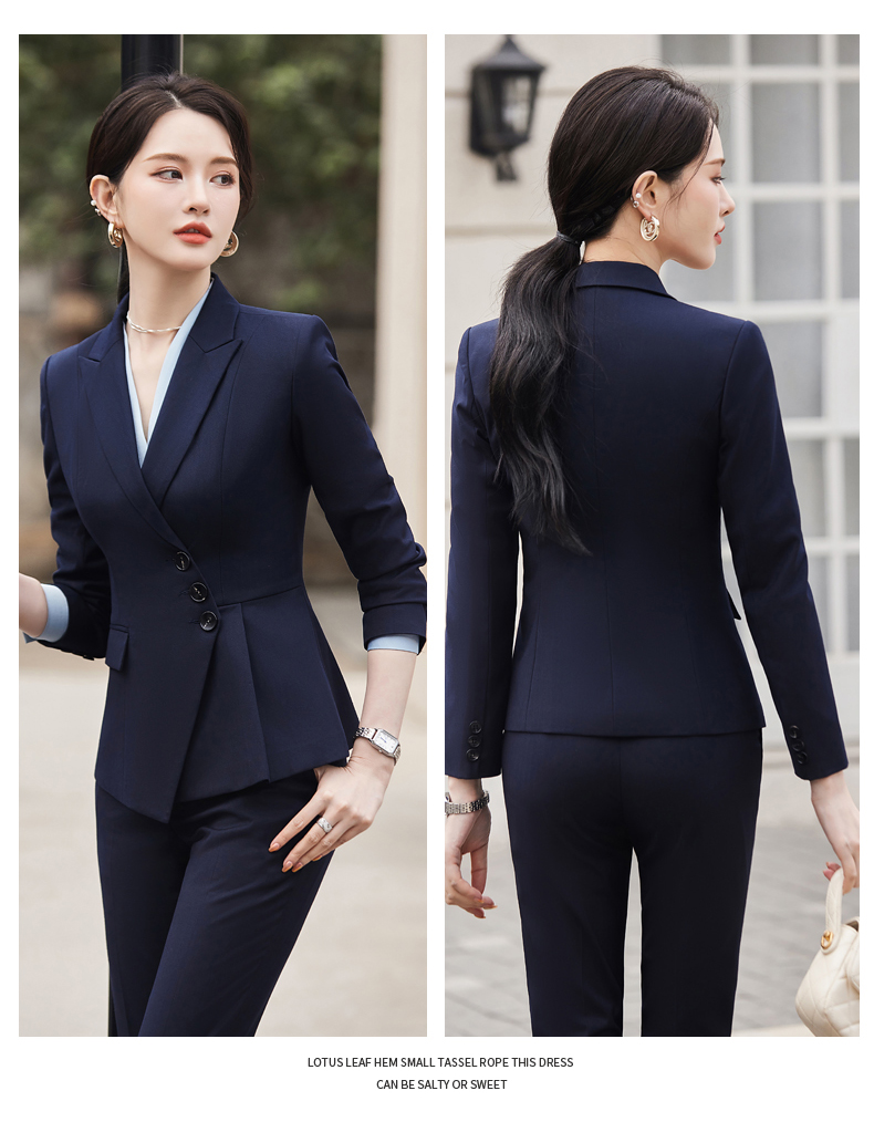 Simple and elegant light luxury business fashion professional suit jacket 114-3015