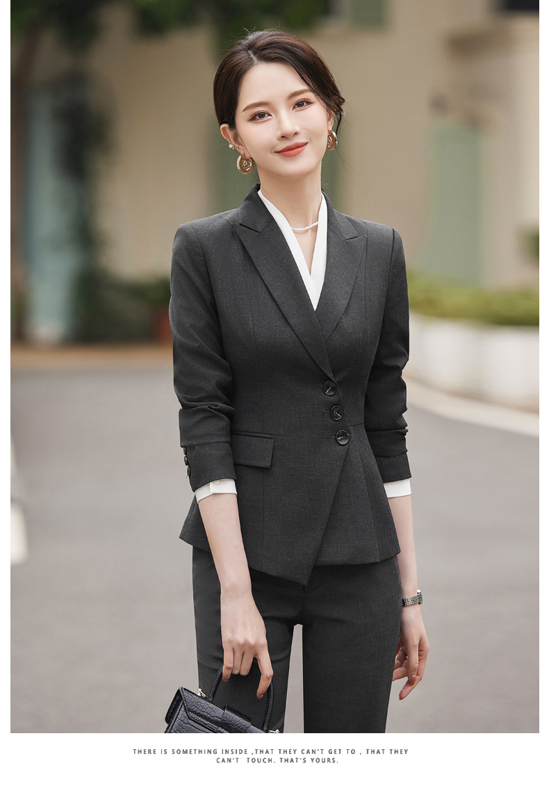 Simple and elegant light luxury business fashion professional suit jacket 114-3015