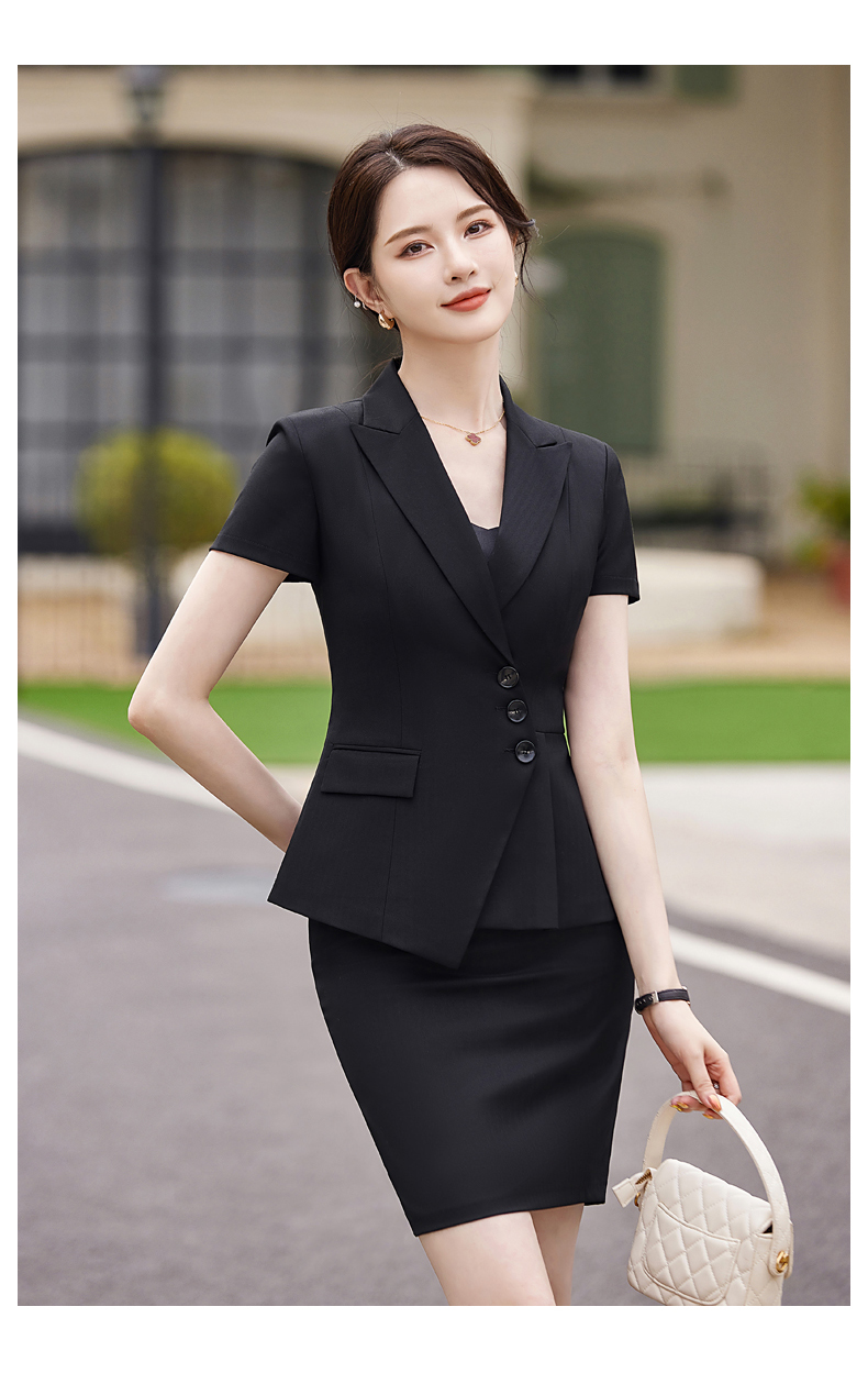 Waist design business commuter suit jacket 114-3023