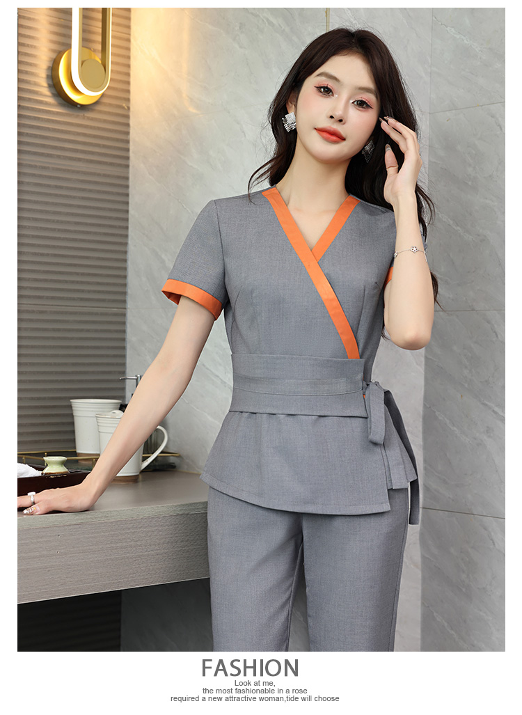 Comfortable breathable slim woven fashion hotel clothing G25-3828