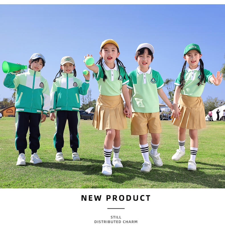 Comfortable, breathable, fashionable, British sports style school uniform suit autumn style 669-2465