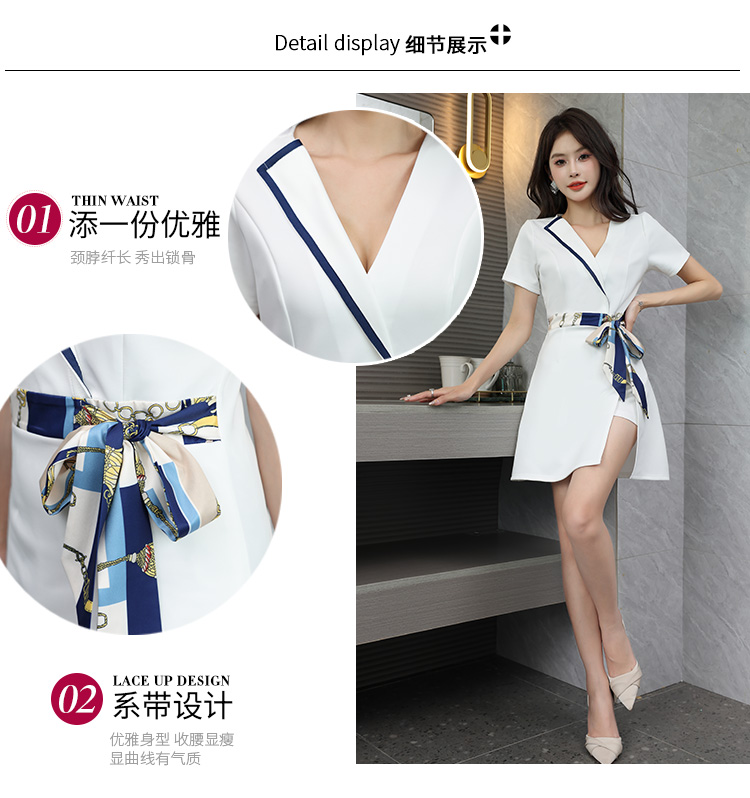 Health cloth spa beauty clothes foot bath massage technician clothes G25-2592-1