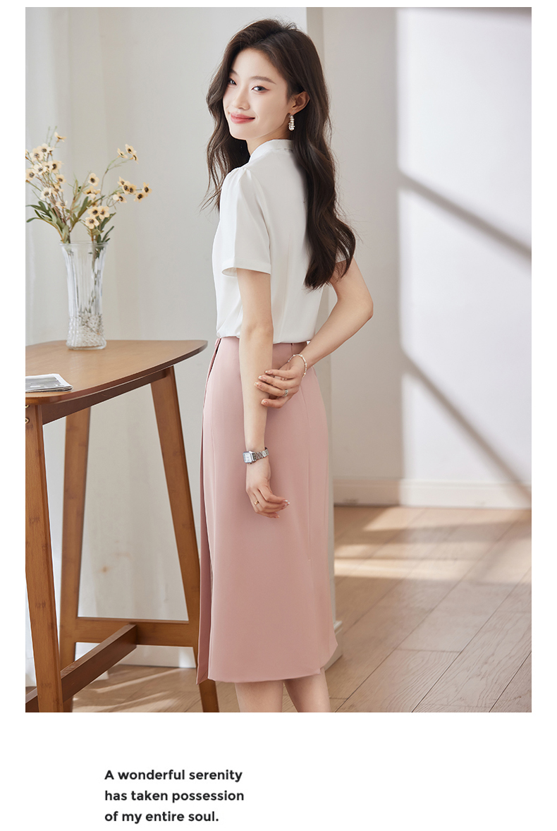 Waist slimming simple fashion skin-friendly commuting skirt DB1-706