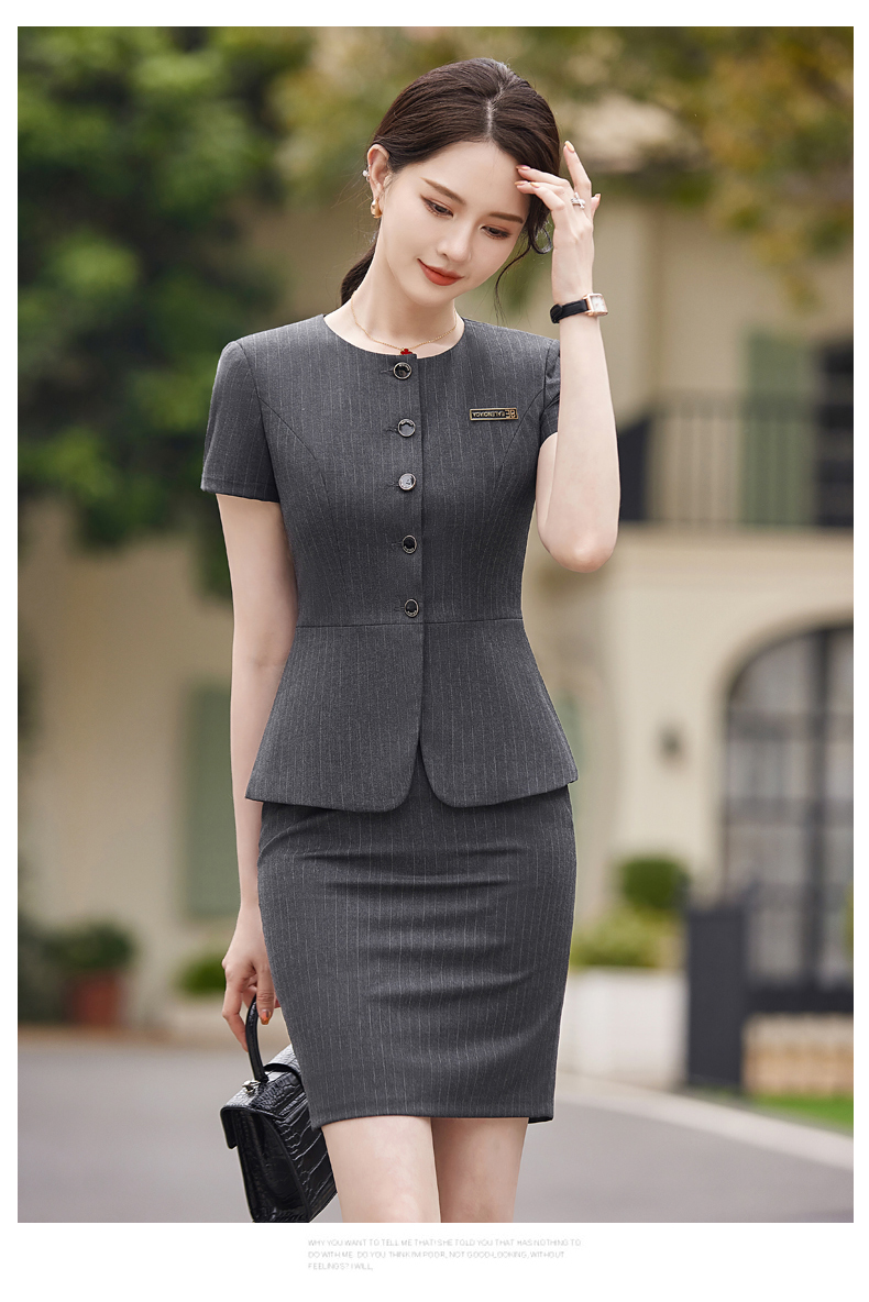 Slim waist design urban commuting business suit jacket 114-3019