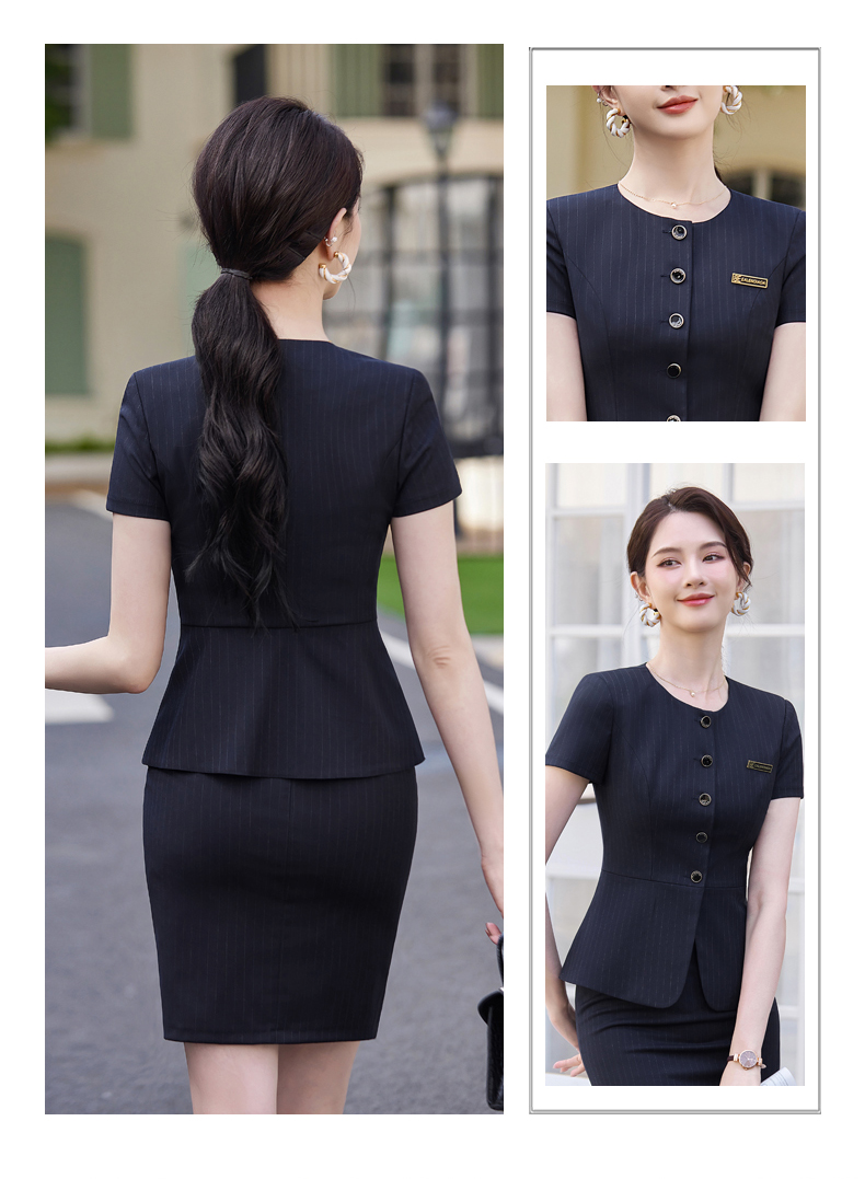 Slim waist design urban commuting business suit jacket 114-3019