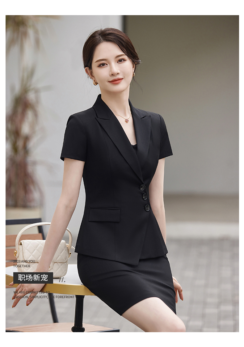 Waist design business commuter suit jacket 114-3023