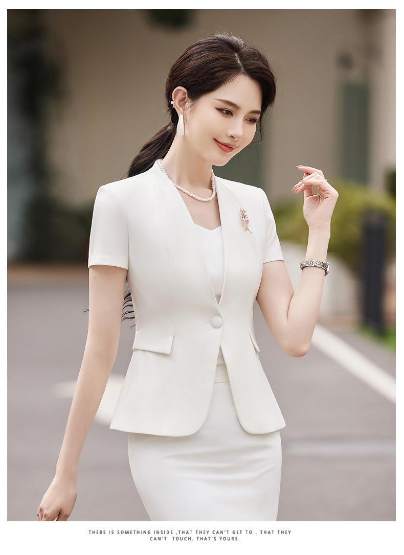 Crisp and stylish slim fit light luxury business fashion professional suit jacket 114-3031