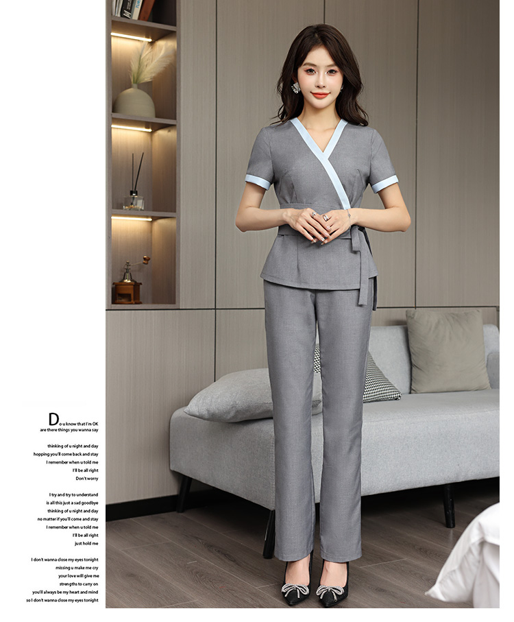 Comfortable breathable slim woven fashion hotel clothing G25-3828