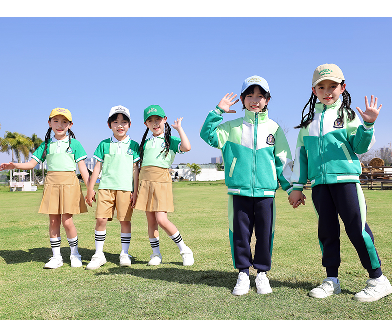 Comfortable, breathable, fashionable, British sports style school uniform suit autumn style 669-2465