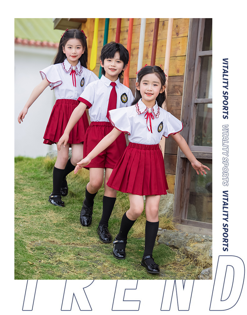 British campus style school uniform suit 455-8296