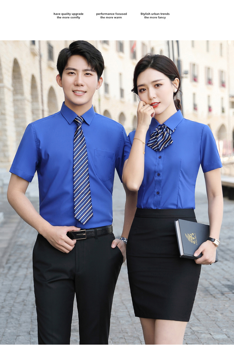 Professional business short-sleeved shirt for men and women DJ1-8390 short-sleeved shirt