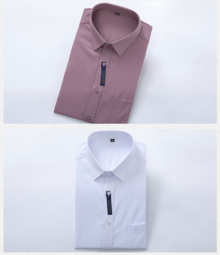 Coarse grain professional men short-sleeved shirt 111-981 men short-sleeved shirt