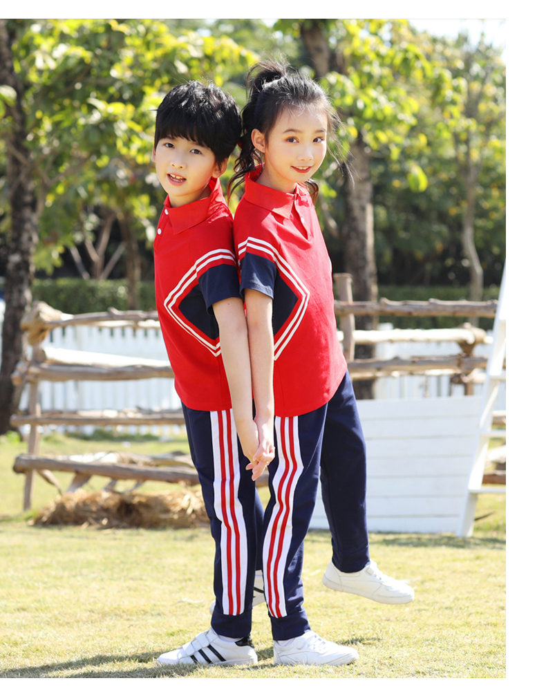 Cotton sports style elementary school uniform D22-601