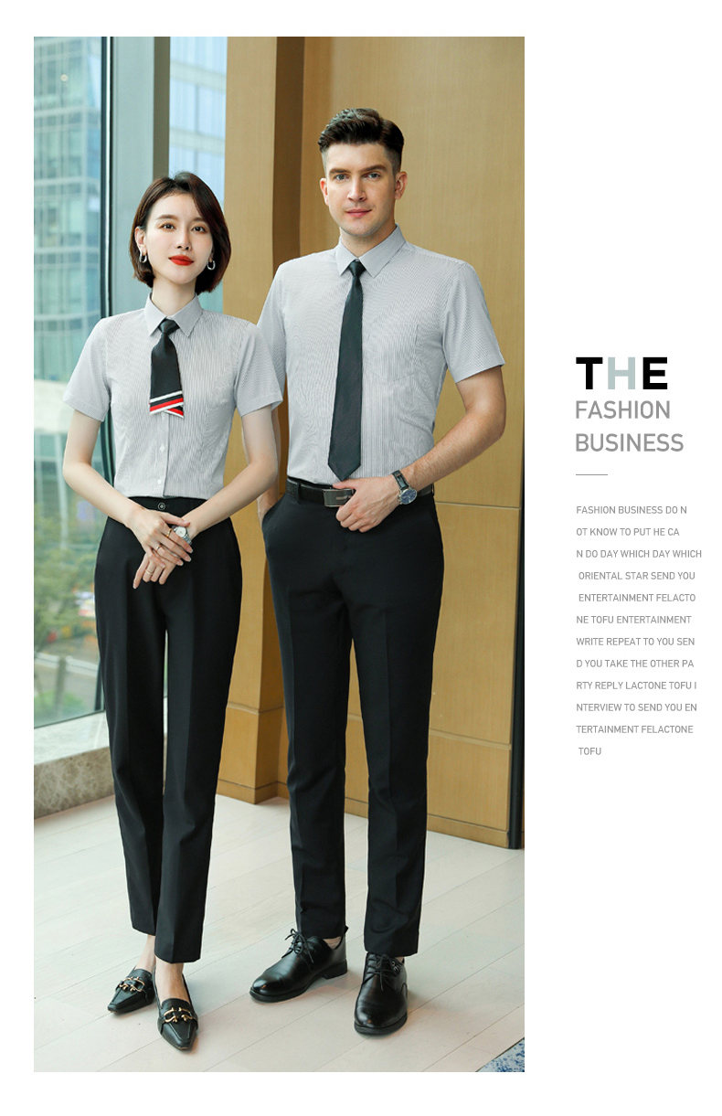 Business formal slim fit men short-sleeved shirt DZ1-8708 short-sleeved shirt men